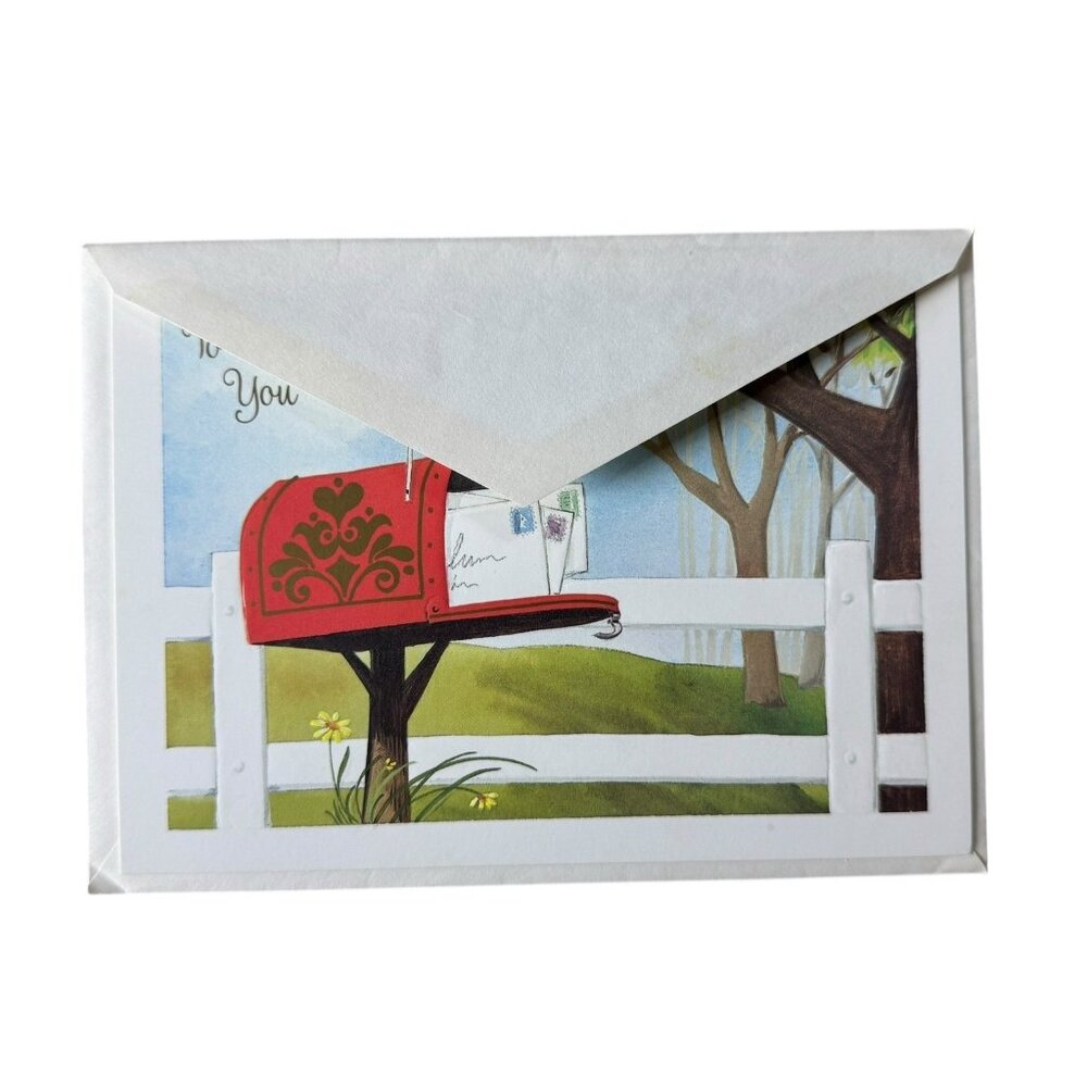 Famous Artists Studios To Cheer You Greeting Card Bird On A Mailbox USA Made